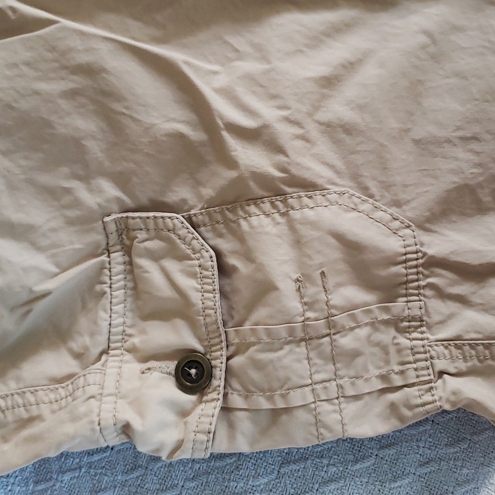 SOLD - Cotton cargo pants with 7 pockets by St John's Bay - Picture 3 of 8